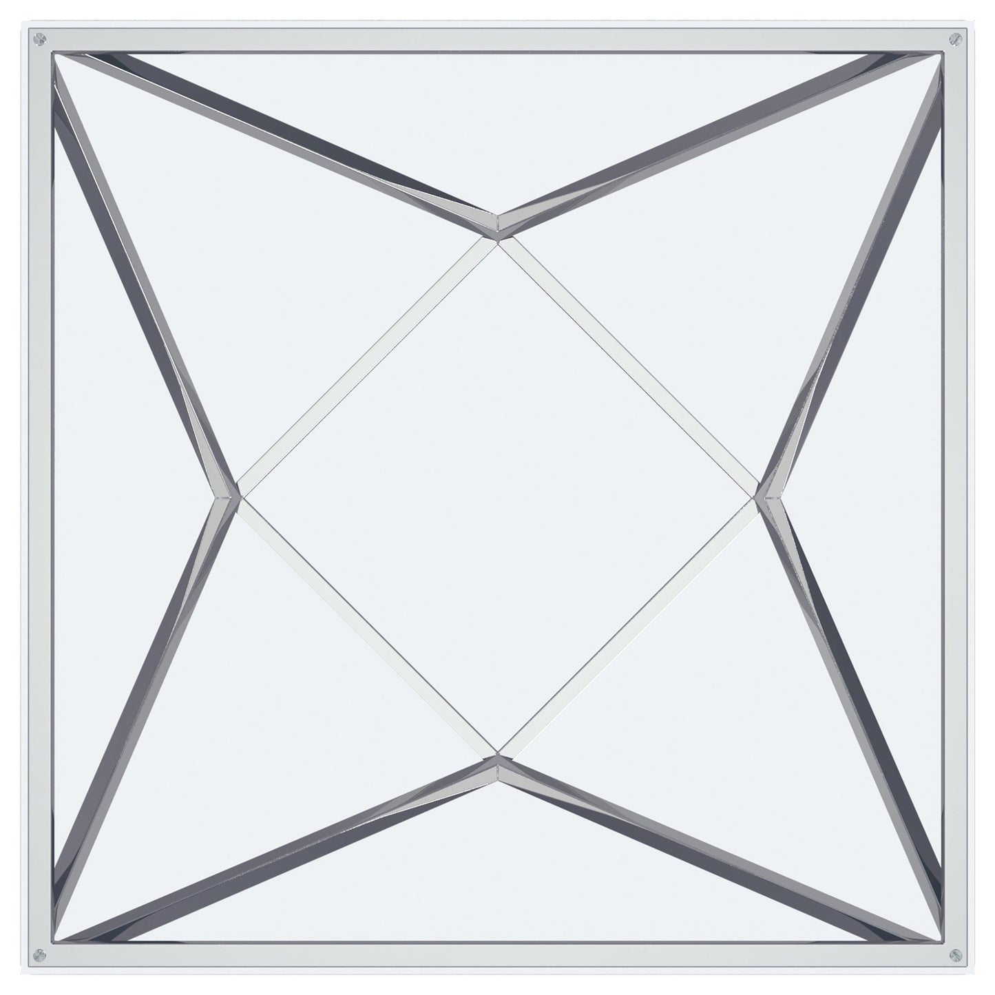 Brittania 2-piece Square Coffee and End Table Set Nickel