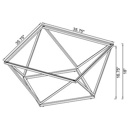 Brittania 2-piece Square Coffee and End Table Set Nickel