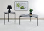 Rosalie 2-piece Round Coffee and End Table Set Grey