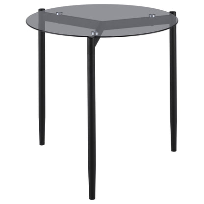Rosalie 3-piece Round Coffee and End Table Set Grey