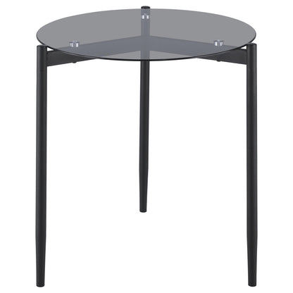 Rosalie 3-piece Round Coffee and End Table Set Grey