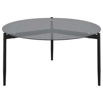 Rosalie 3-piece Round Coffee and End Table Set Grey