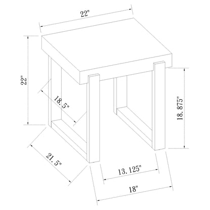 Pala 3-piece Coffee and End Table Set White High Gloss