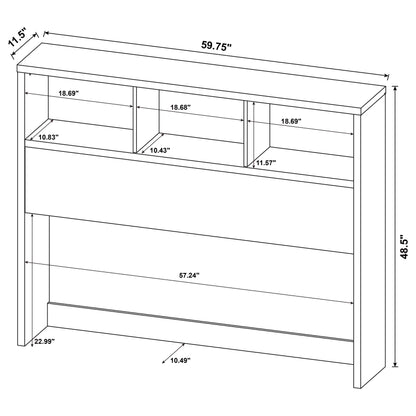 Westpark 3-piece Queen Bedroom Set Bookcase Headboard Mango