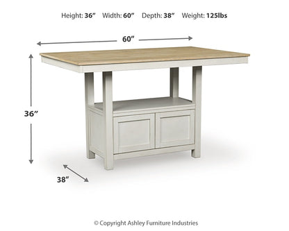 Purlaney RECT Dining Room Counter Table