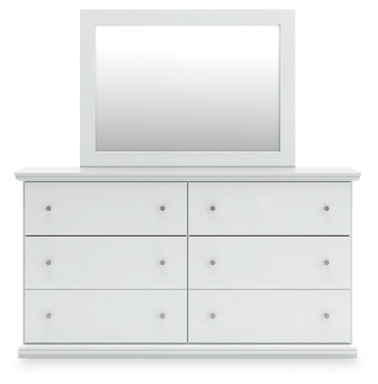 Bostwick Shoals Queen Panel Bed with Mirrored Dresser