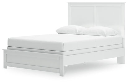 Bostwick Shoals Queen Panel Bed with Mirrored Dresser