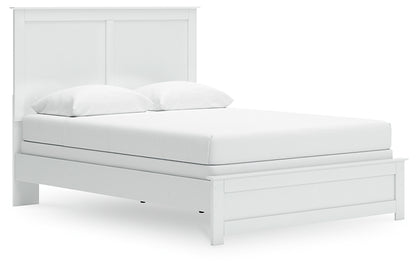Bostwick Shoals Queen Panel Bed with Mirrored Dresser