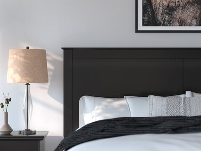 King Panel Bed with Mirrored Dresser and Chest
