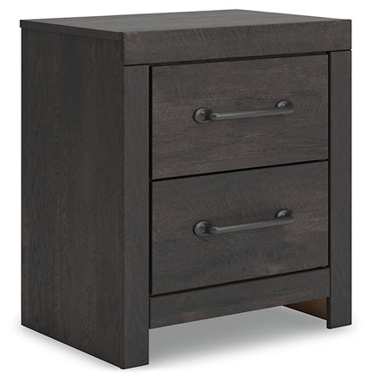 Hollivern Queen Panel Bed with Mirrored Dresser and Nightstand