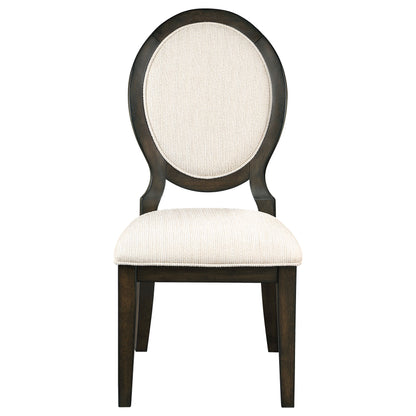 Twyla 5-piece Round Wood Dining Room Table Set Dark Cocoa