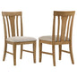 Hartville Dining Side Chair Natural Light Brown (Set of 2)