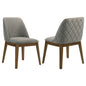 Franklin Upholstered Dining Side Chair Grey (Set of 2)