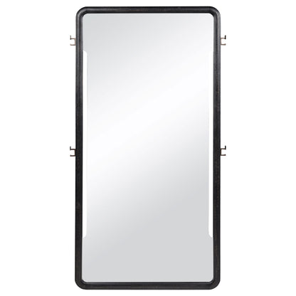 Leandro 76-inch Full Length Floor Mirror Burnished Black