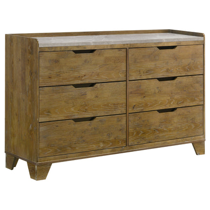 Henderson 5-piece Eastern King Bedroom Set Medium Oak