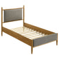 Mason 46-inch Twin Panel Platform Bed Grey and Light Brown