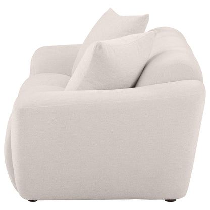 Destino Chenille Upholstered Splayed Arm Loveseat Greige