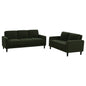Ruth 2-piece Fabric Upholstered Track Arm Sofa Matcha Green