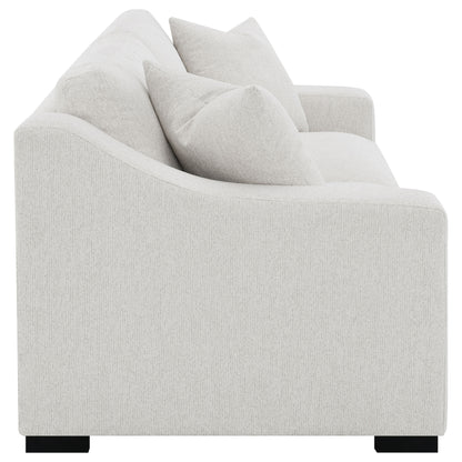 Ashlyn Fabric Upholstered Track Arm Sofa Sand