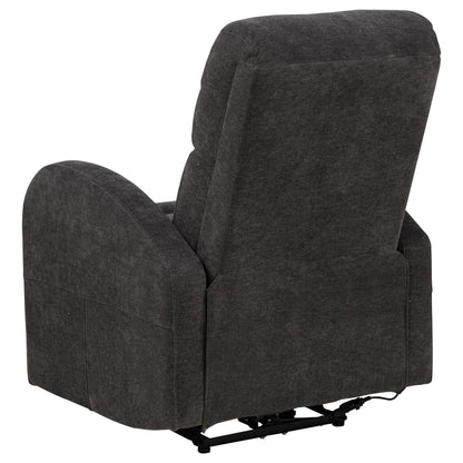 Grant Fabric Upholstered Power Recliner Chair Charcoal Grey