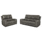 Brickston 2-piece Triple Power Reclining Sofa Set Charcoal