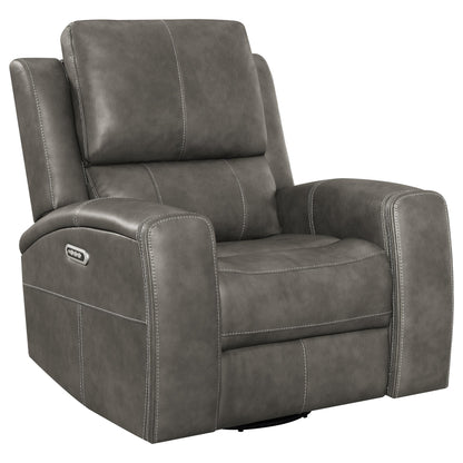Brickston 3-piece Triple Power Reclining Sofa Set Charcoal