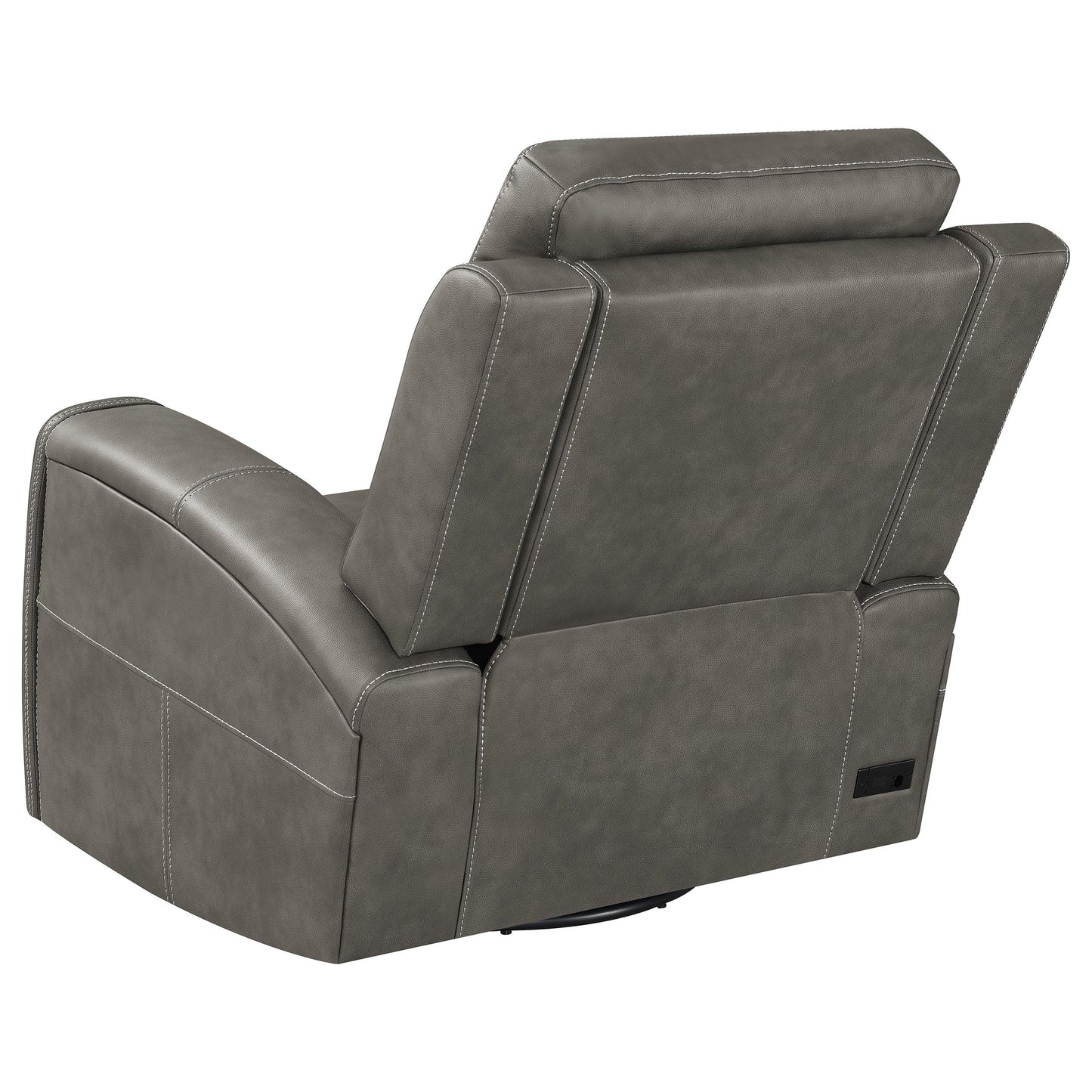 Brickston Triple Power Swivel Glider Recliner Charcoal