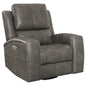 Brickston Triple Power Swivel Glider Recliner Charcoal