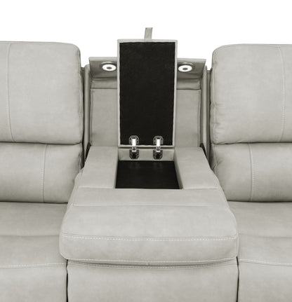Brickston 2-piece Triple Power Reclining Sofa Set Grey