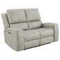 Brickston Triple Power Reclining Loveseat Grey