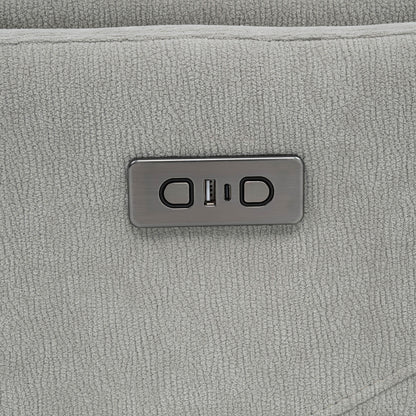 Adler Upholstered Power Swivel Glider Recliner Ivory