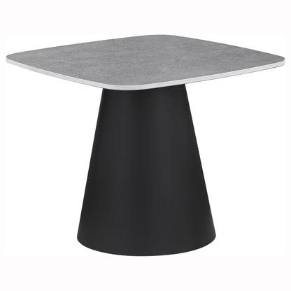 Eason 2-piece Cocktail Coffee Table Set Concrete and Black