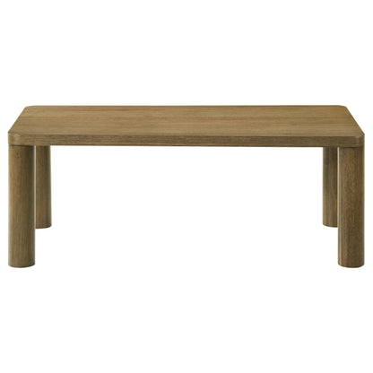 Castlewood 2-piece Cocktail Coffee Table Set Brown Oak