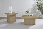 Devar 2-piece Square Cocktail Coffee End Table Set Latte