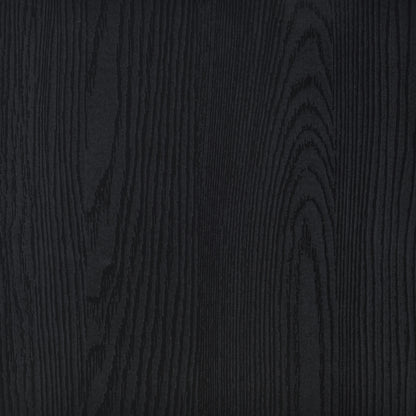 Clower Engineered Wood C-Shaped Sofa Side Table Black