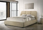 Mokena 46-inch Upholstered California King Platform Bed Brown