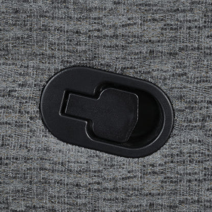 Bahrain Upholstered Glider Recliner Charcoal