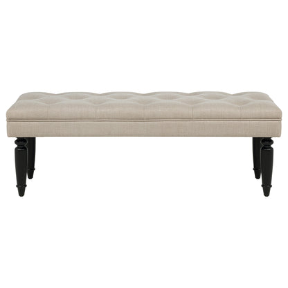 Marsha 52-inch Upholstered Entryway Accent Bench Latte