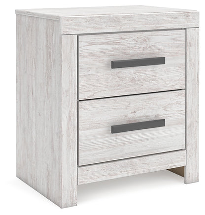 Cayboni Queen Panel Bed with Mirrored Dresser, Chest and Nightstand
