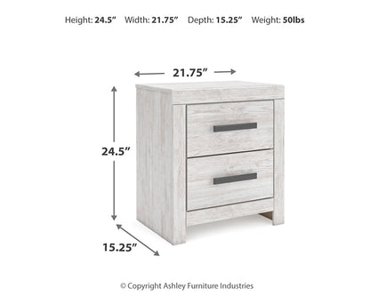 Cayboni Queen Panel Bed with Mirrored Dresser, Chest and Nightstand