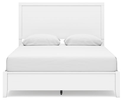 Binterglen Queen Panel Bed with Mirrored Dresser and Chest