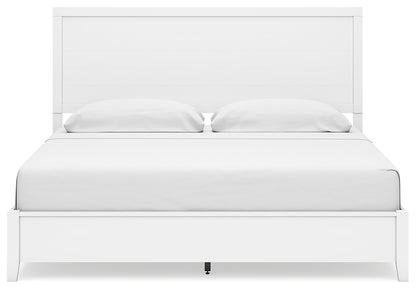Binterglen King Panel Bed with Mirrored Dresser and Chest