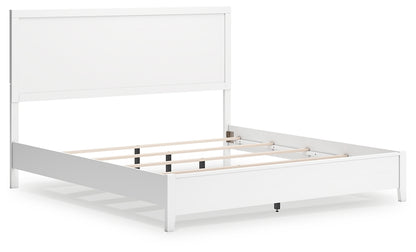 Binterglen King Panel Bed with Mirrored Dresser and Chest