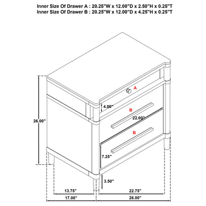 Gracemont 4-piece Queen Bedroom Set White