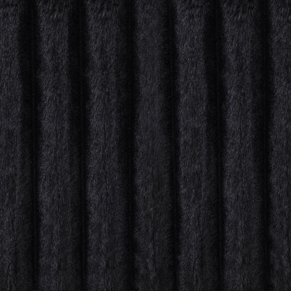 Jacana Corduroy Upholstered Dual Power Chaise Sofa Black