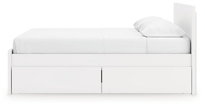 Onita King Panel Platform Bed with 2 Side Storage