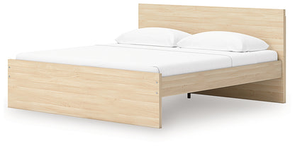 Onita King Panel Platform Bed with 1 Side Storage