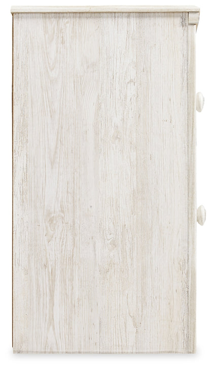 Paxberry Queen Panel Bed with Mirrored Dresser, Chest and Nightstand