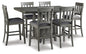 Hallanden Counter Height Dining Table and 6 Barstools