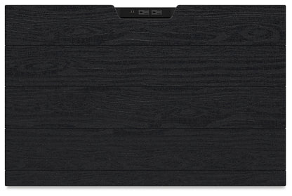 Londer California King Panel Bed with Mirrored Dresser, Chest and Nightstand